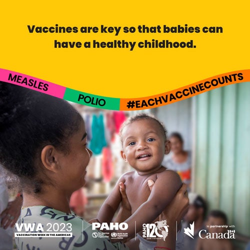 Vaccines are key so that babies can have a healthy childhood